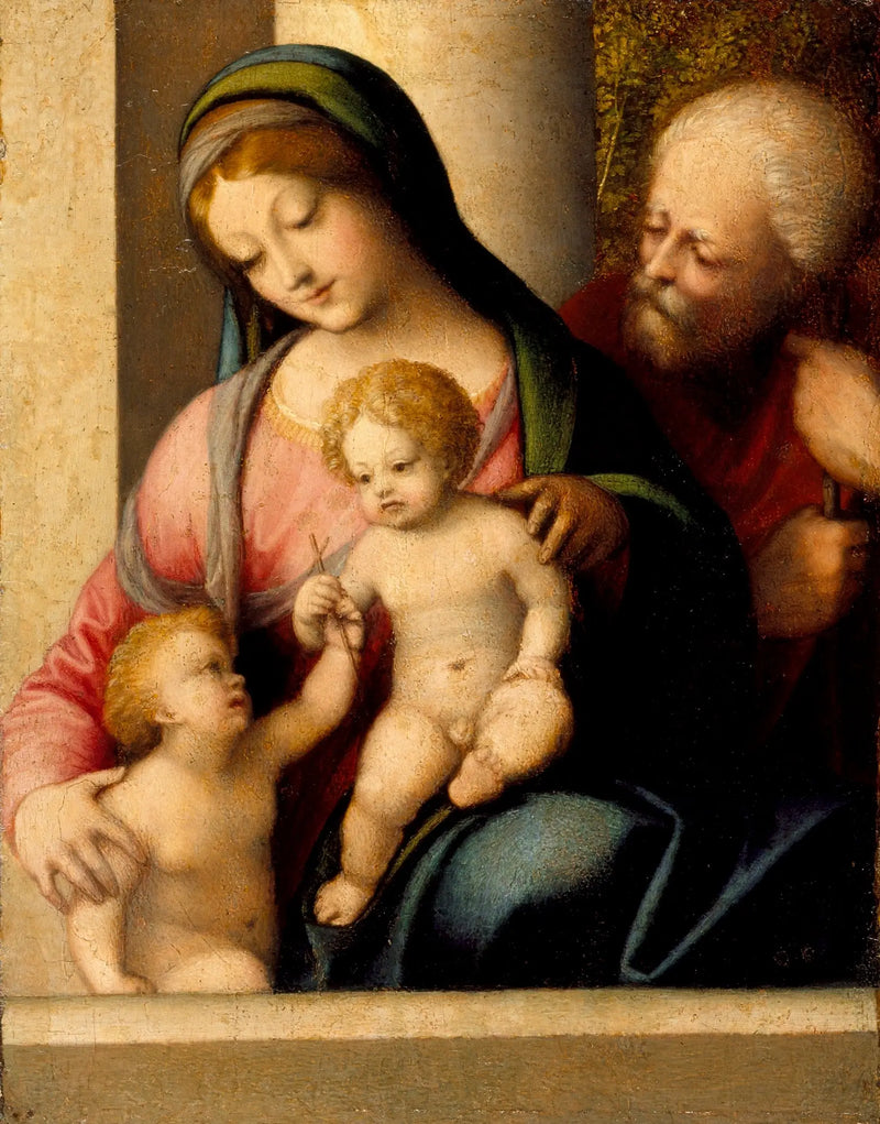 Kutsal Aile ve Aziz John - Antonio da Correggio