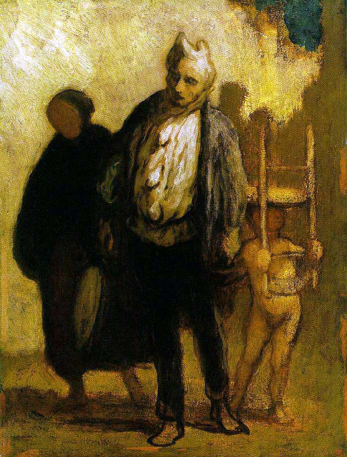 Saltimbanques errants - Honoré Daumier