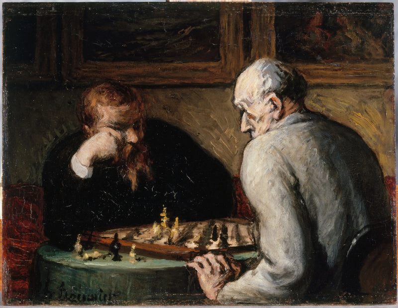 Satranç Oyuncuları - Honoré Daumier