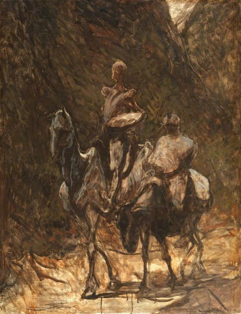 Don Quichotte et Sancho Panza - Honoré Daumier - Alpha Reproduction