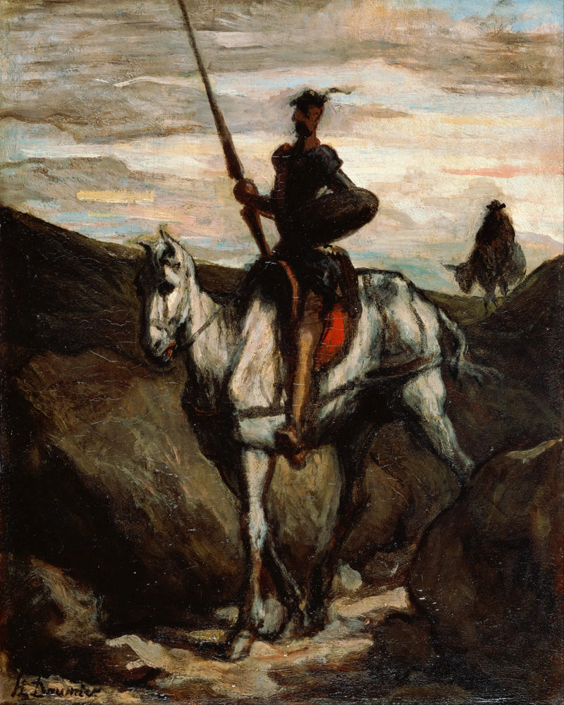 Don Quichotte Dağlarda - Honoré Daumier
