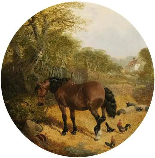 Atlar, domuzlar ve kümes hayvanları - John Frederick Herring, Sr.