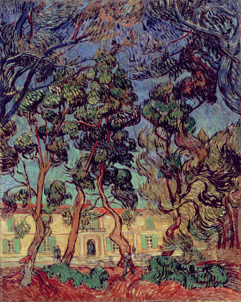 Saint-Paul Hastanesi Bahçesindeki Ağaçlar - Vincent van Gogh