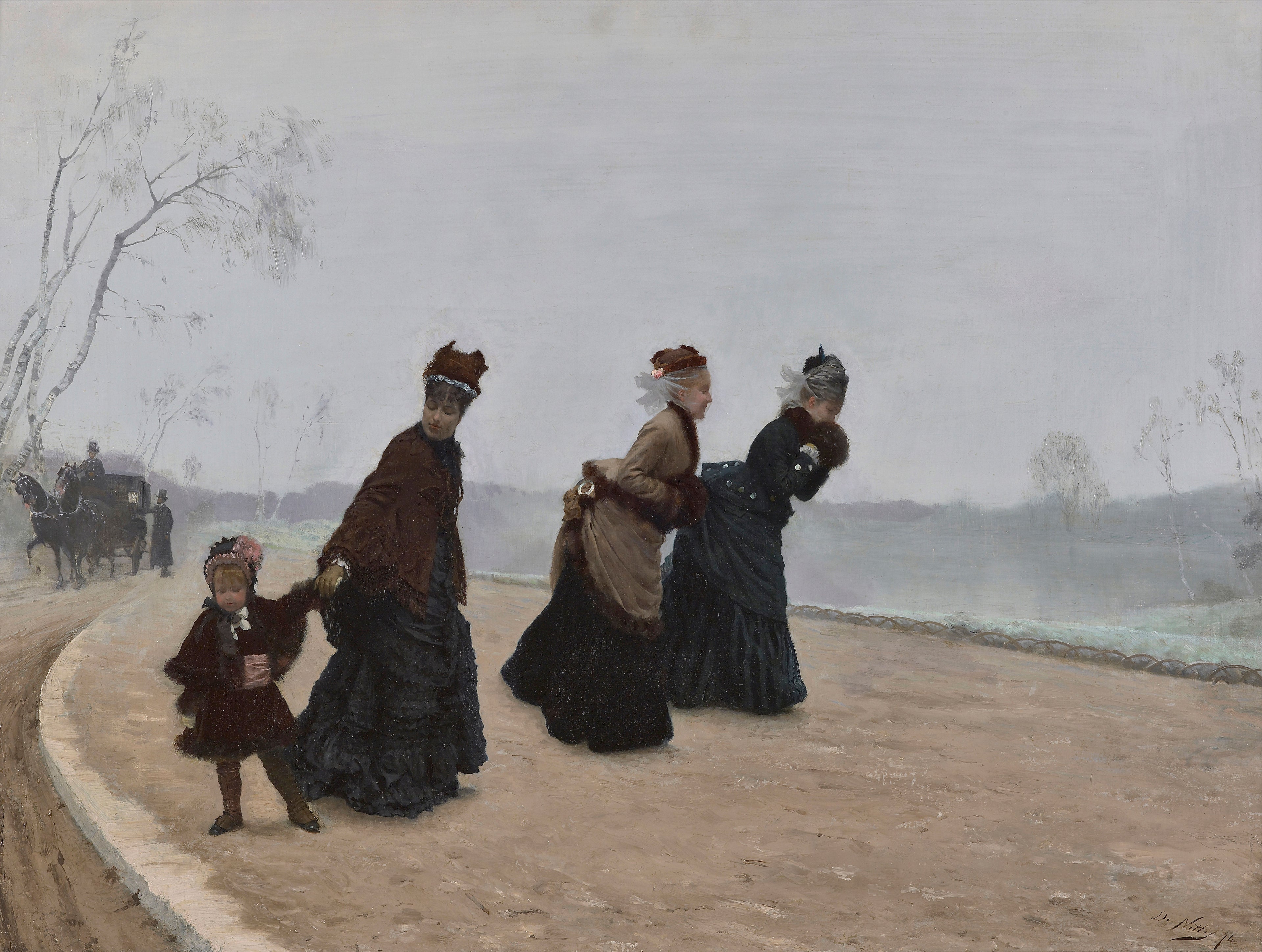 Quel froid ! - Giuseppe De Nittis