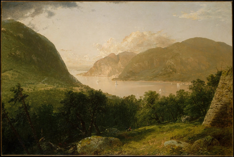 Hudson Nehri Sahnesi - John Frederick Kensett