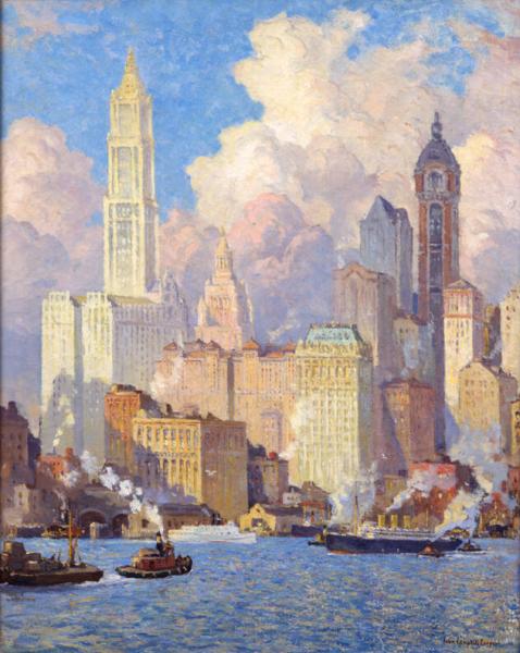 Hudson kıyısı, New York - Colin Campbell Cooper