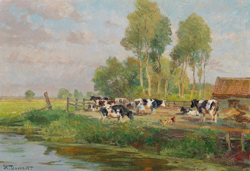 Çayırdaki İnekler - Hugo Darnaut