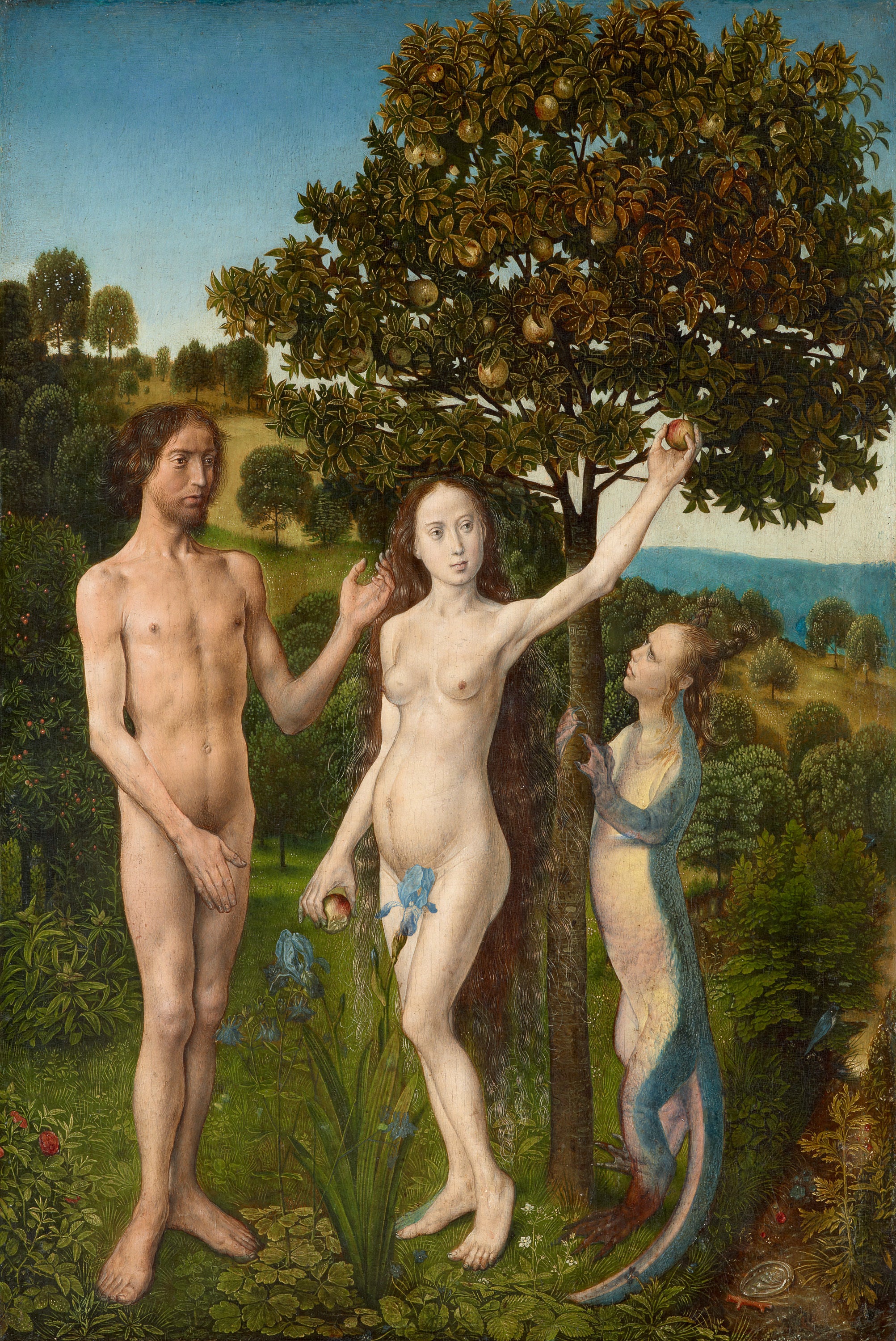 La chute de l'homme - Hugo van der Goes