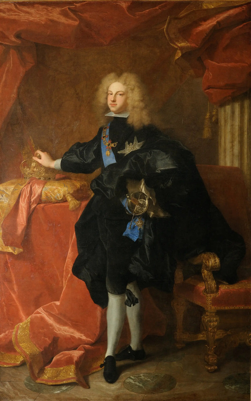 İspanya Kralı Philippe V Portresi - Hyacinthe Rigaud