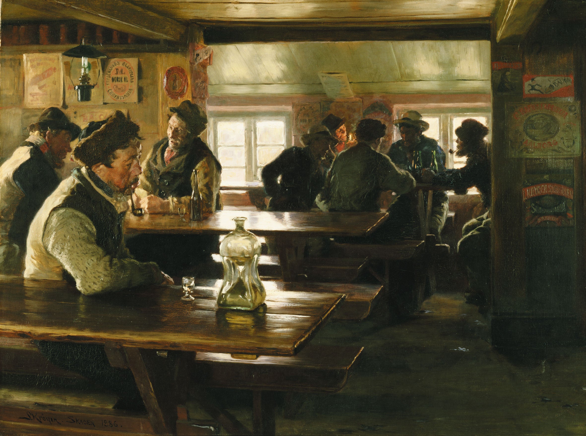 Bir tavernanın içi - Peder Severin Krøyer