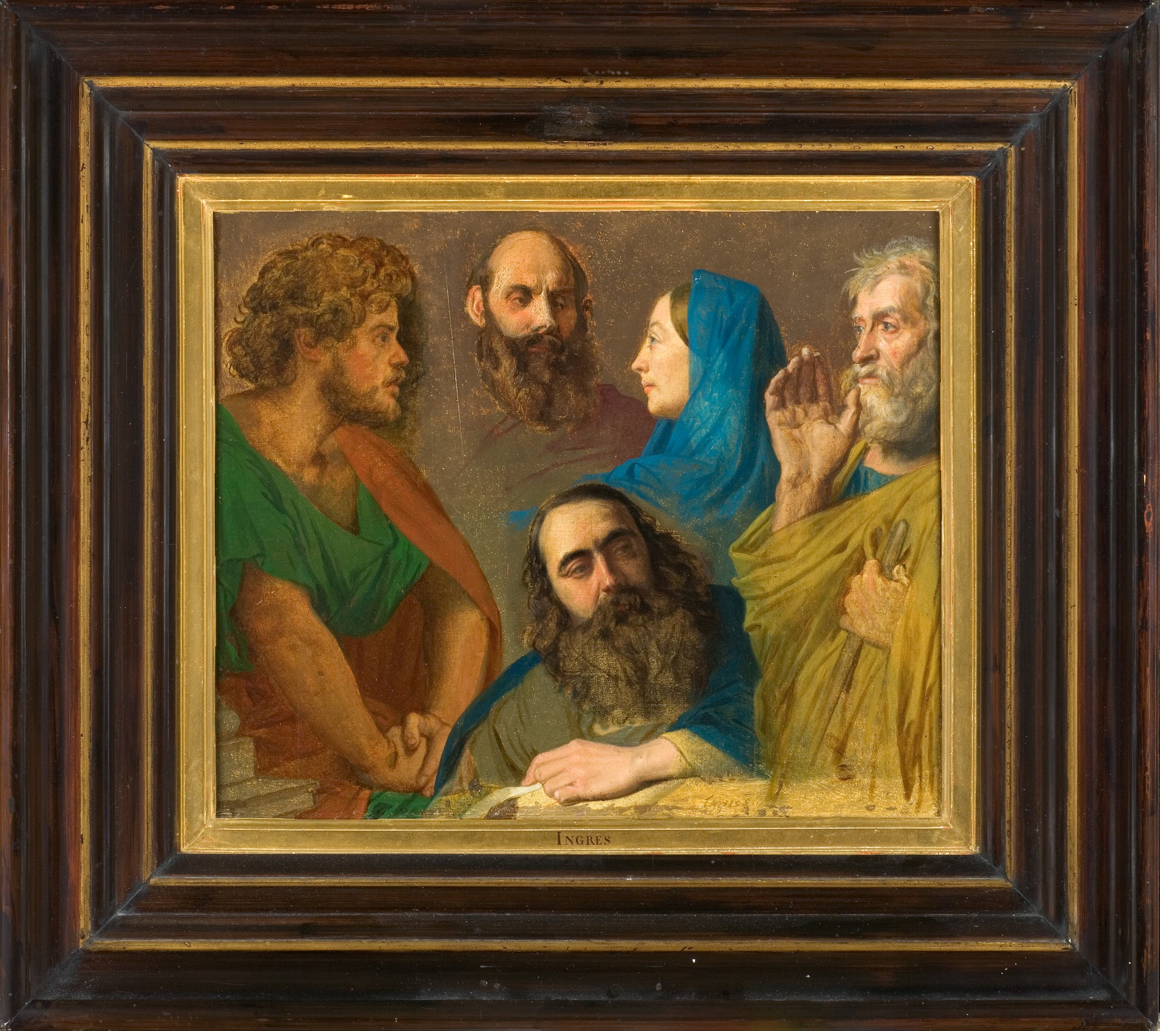"Doktorlar Arasında İsa" için Çalışma - Jean-Auguste-Dominique Ingres