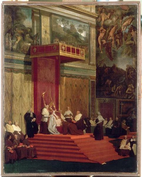 Papa VII. Pius'un Kiracısı Şapeli - Jean-Auguste-Dominique Ingres
