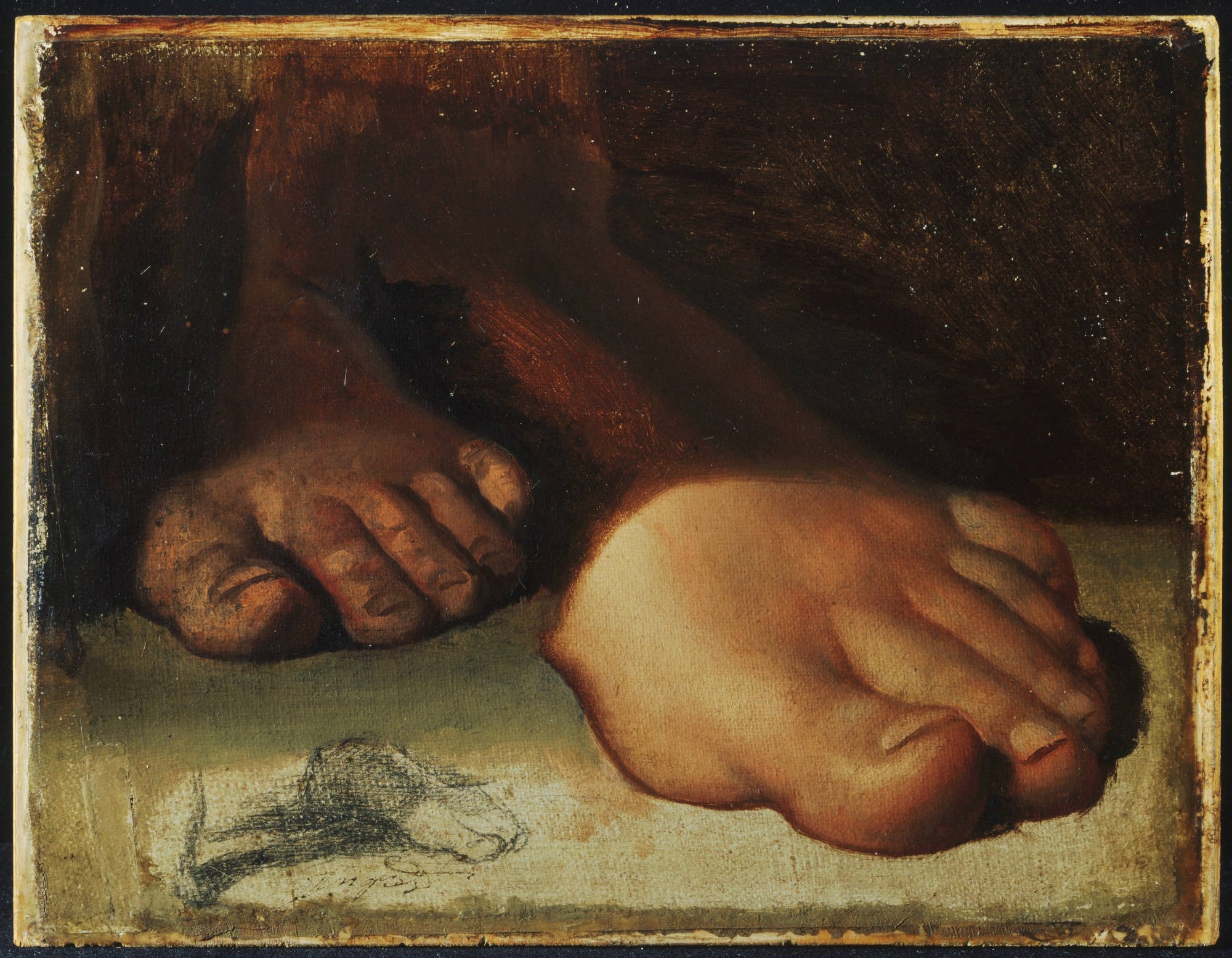 "Jésus'a Anahtarları Veren Aziz Petrus" İçin Ayak Çalışmaları - Jean-Auguste-Dominique Ingres