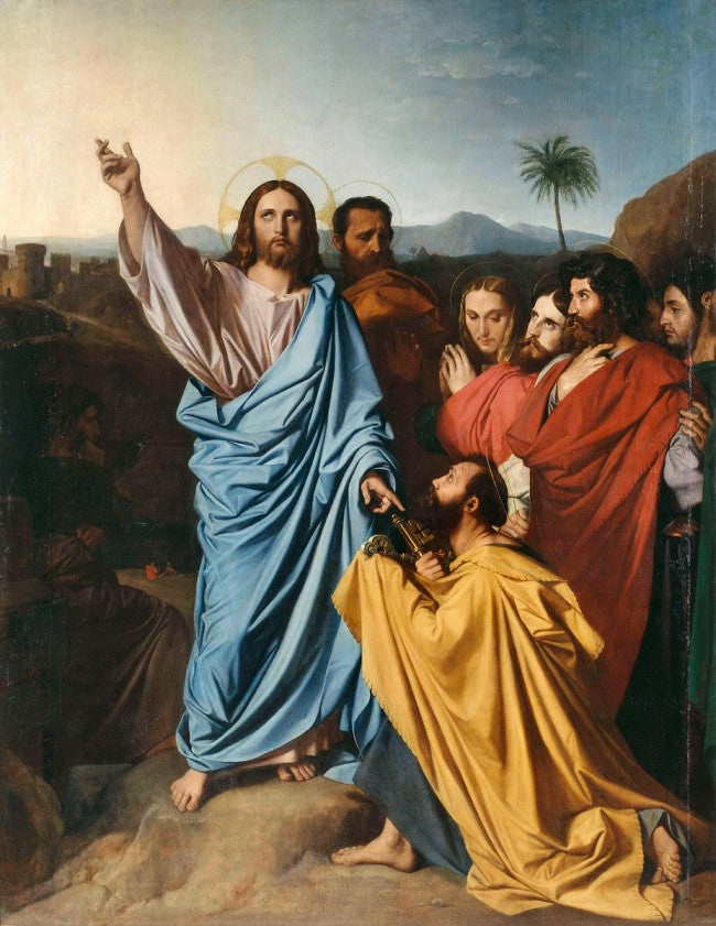 Cennetin Anahtarlarını Aziz Petrus'a Veren İsa - Jean-Auguste-Dominique Ingres