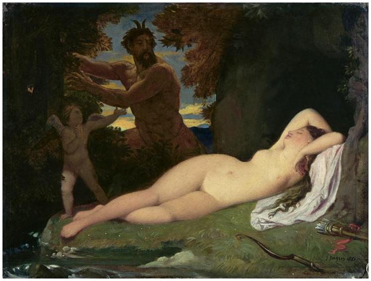 Jüpiter ve Antiope - Jean-Auguste-Dominique Ingres