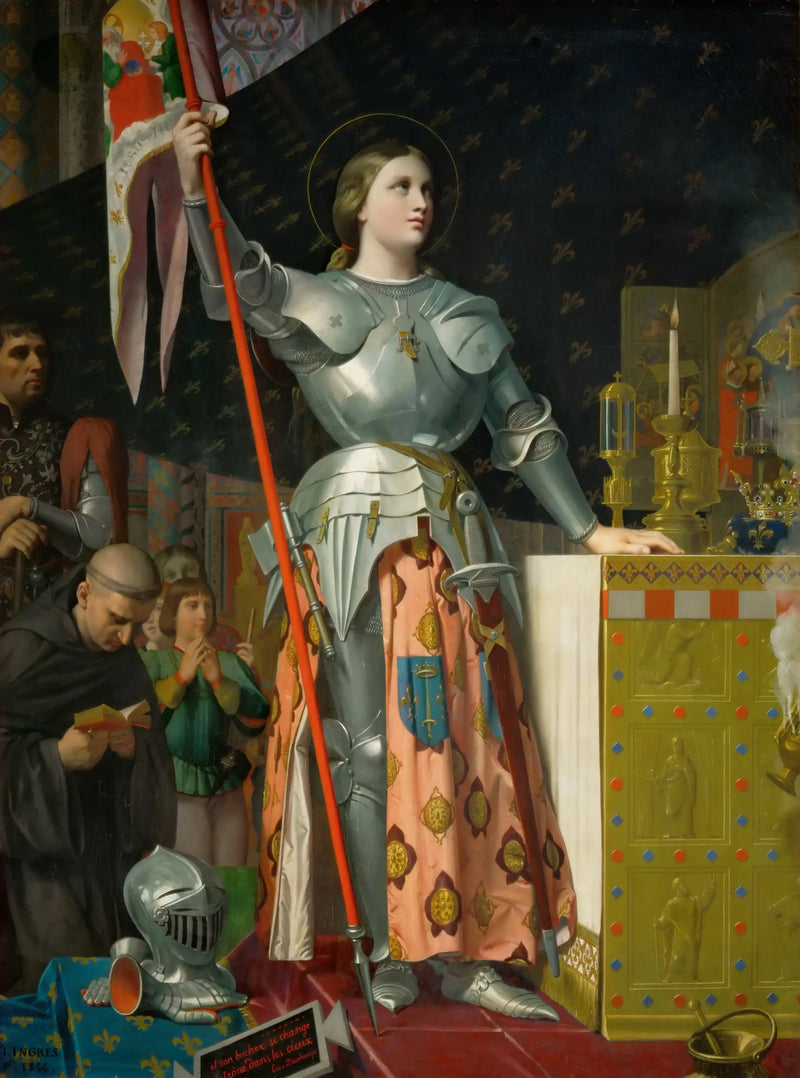 Kral VII. Charles'ın taç giyme töreninde Jeanne d'Arc - Jean-Auguste-Dominique Ingres