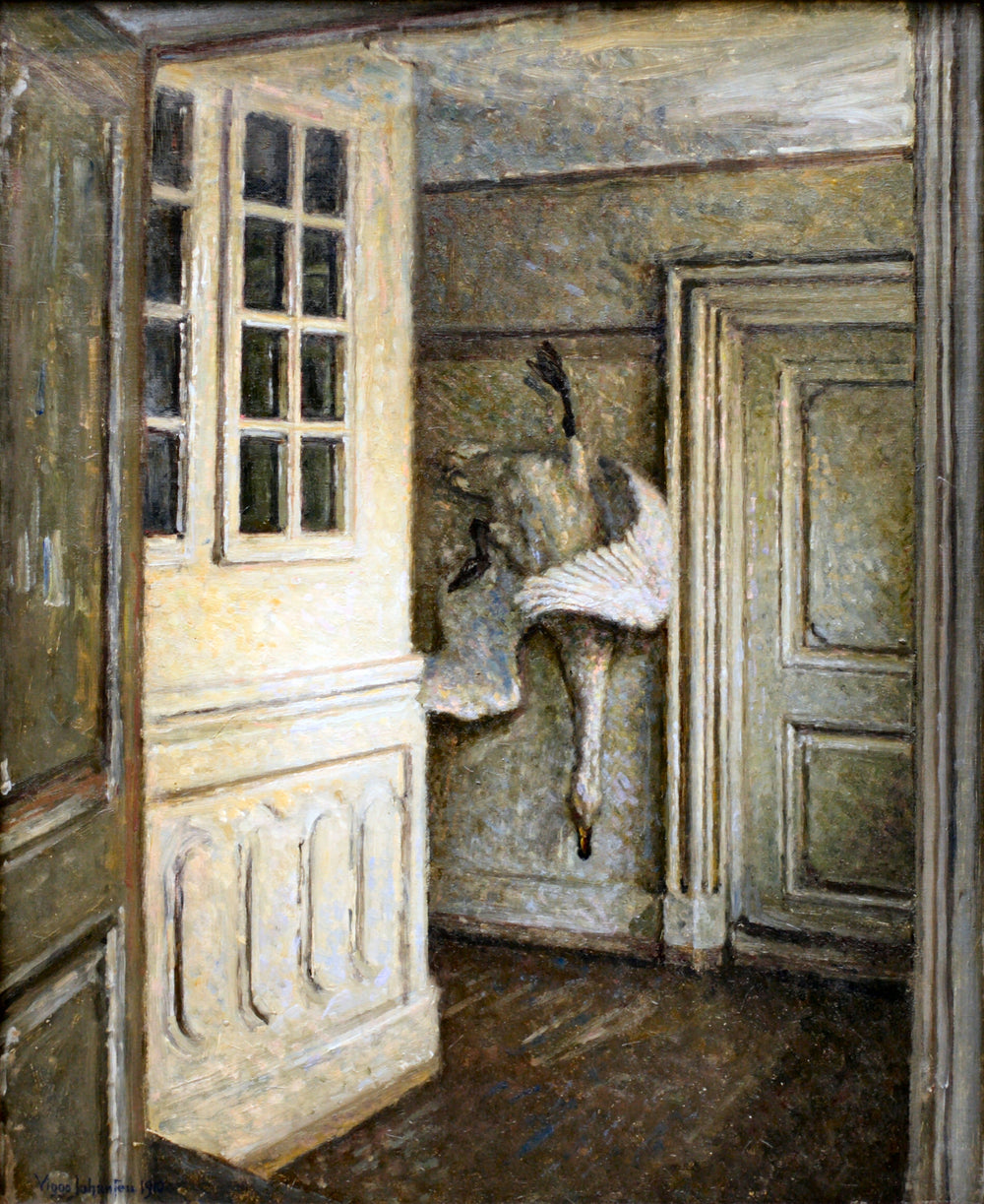 Intérieur avec un cygne mort - Viggo Johansen