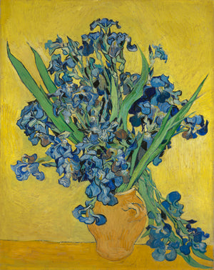 Reproduction du tableau « Vase d'iris - Vincent van Gogh » par Alpha Reproduction en peinture à l’huile