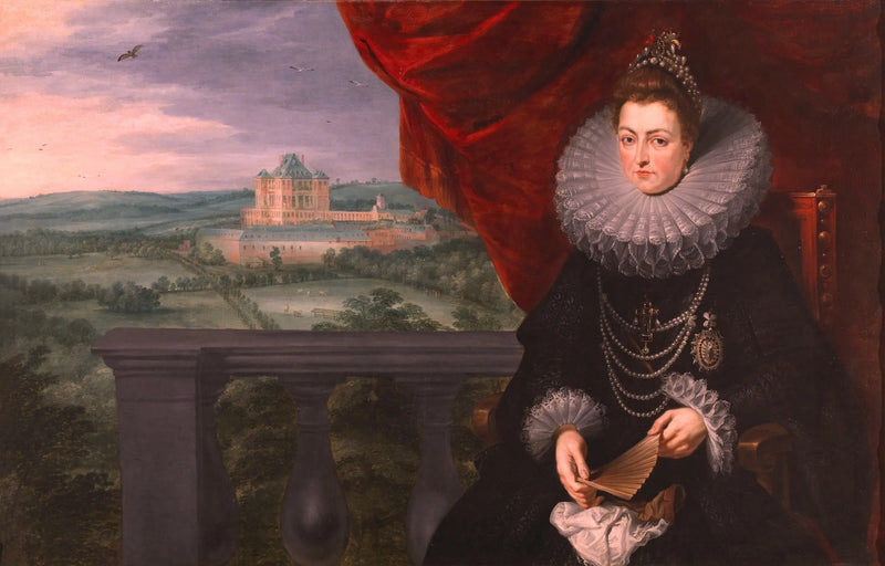 İnfantise Isabelle Portresi ve Arka Planda Mariement Kalesi - Peter Paul Rubens