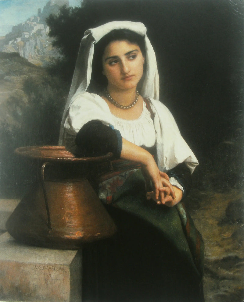 Çeşme başındaki İtalyan Kadın - Bouguereau