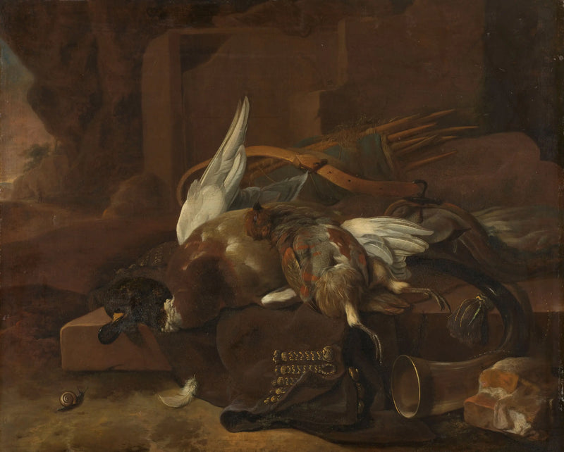 Avcı Çantası - Melchior de Hondecoeter