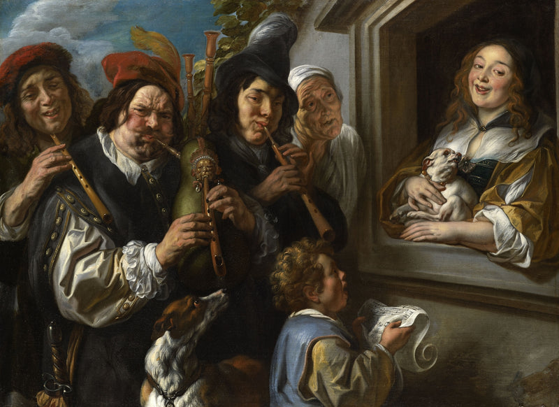 Les musiciens ambulants ou La sérénade - Jacob Jordaens