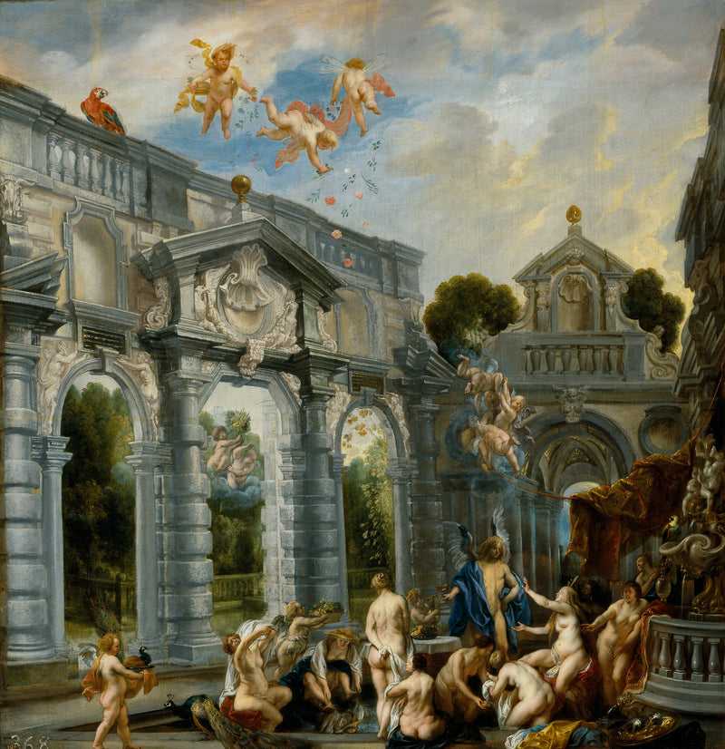 Nymphes à la fontaine de l'amour - Jacob Jordaens