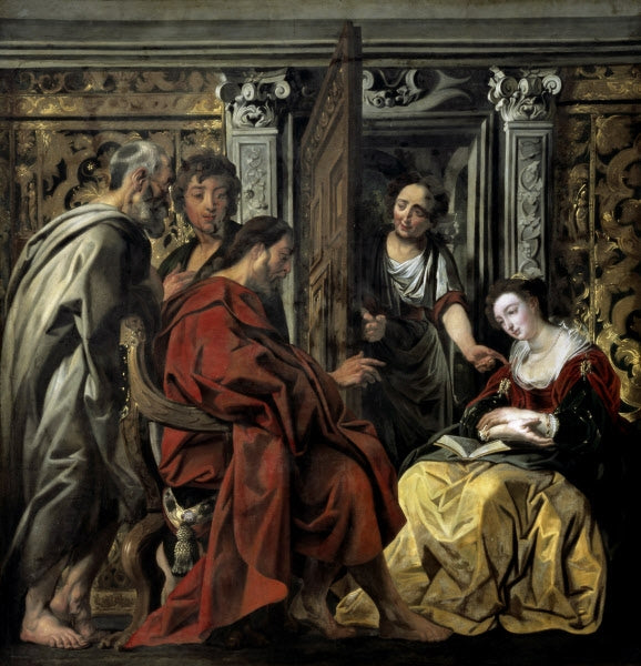 Christus dans la maison de Maria et Martha - Jacob Jordaens1