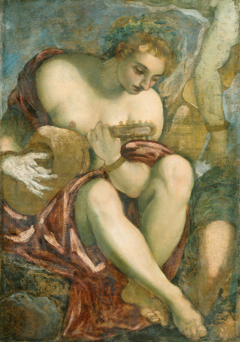 Muse Lut çalarken - Jacopo Tintoretto