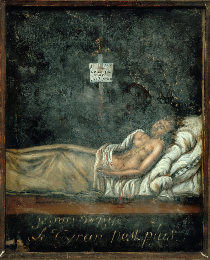 Louis-Michel Le Peletier de Saint-Fargeau (1760-1793) Portresi, Ölüm Yatağında - Jacques-Louis David