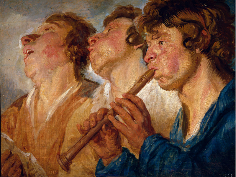 Trois Musiciens ambulants - Jacob Jordaen