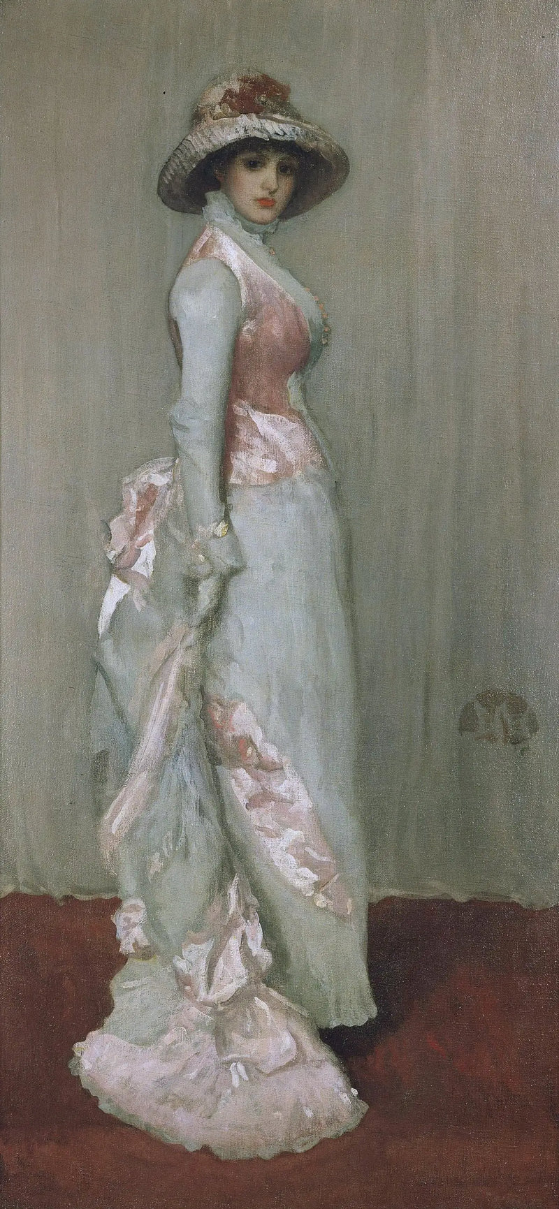 Pembe ve Gri Uyum: Lady Meux - James Abbott McNeill Whistler