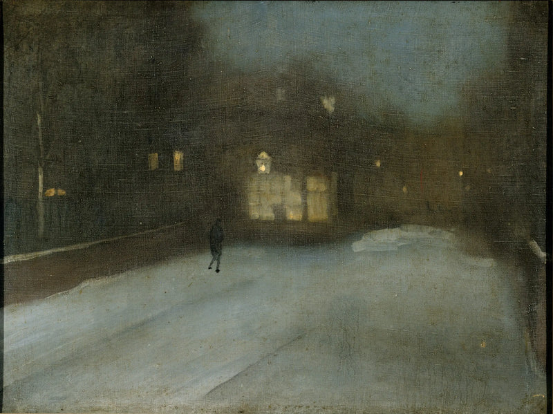 Gri ve altın gece: Chelsea Snow - James Abbott McNeill Whistler