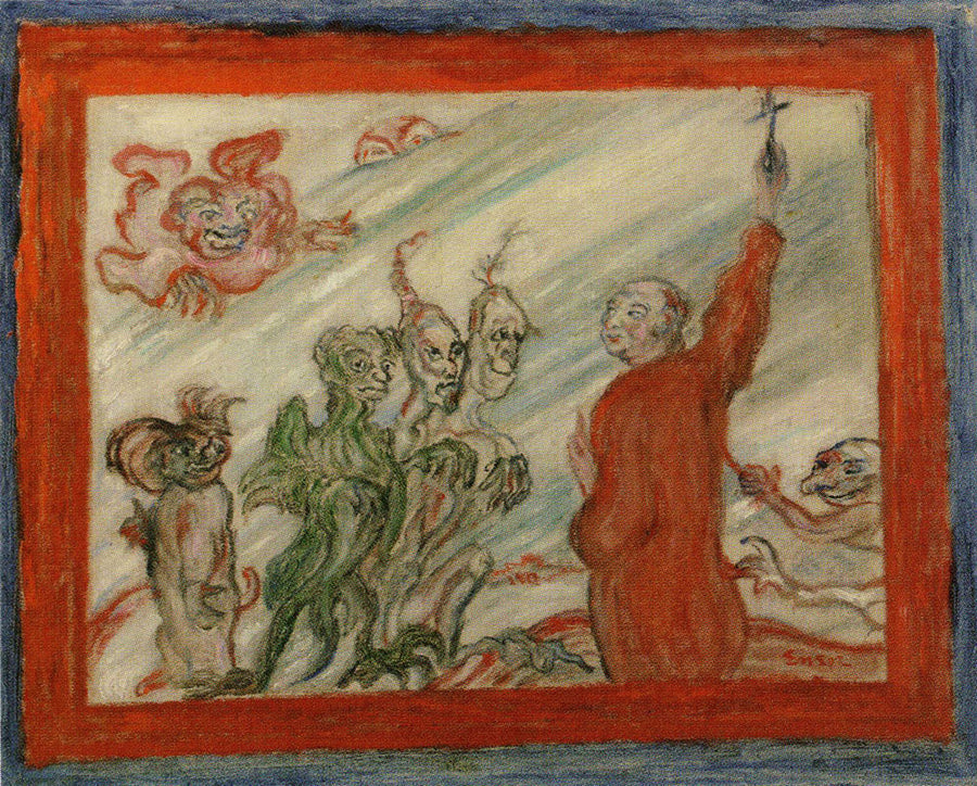 Devils Teasing a Monk - James Ensor