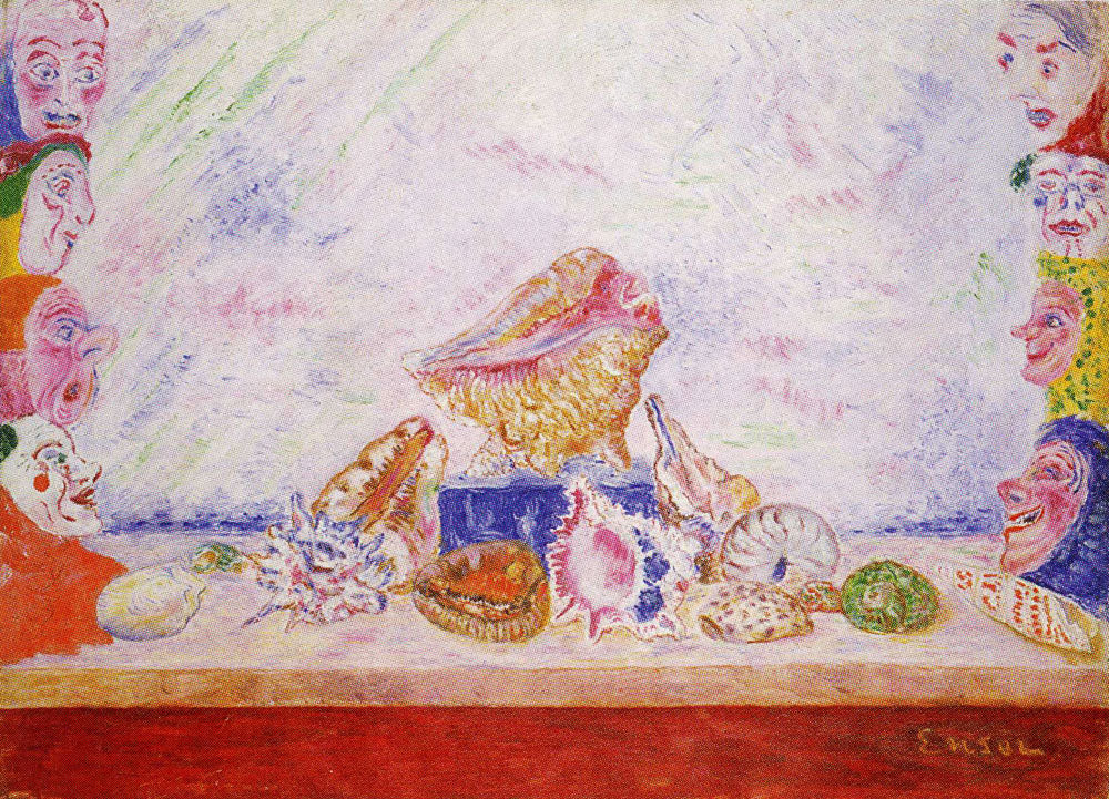 Seashells with Masks - James Ensor