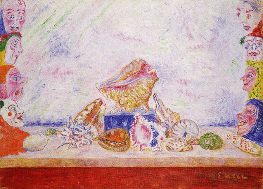 Seashells with Masks - James Ensor