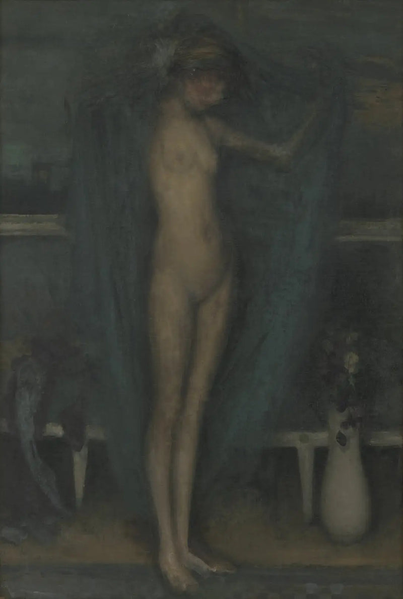 Mavi ve altın uyumu: Mavi küçük kız - James Abbott McNeill Whistler