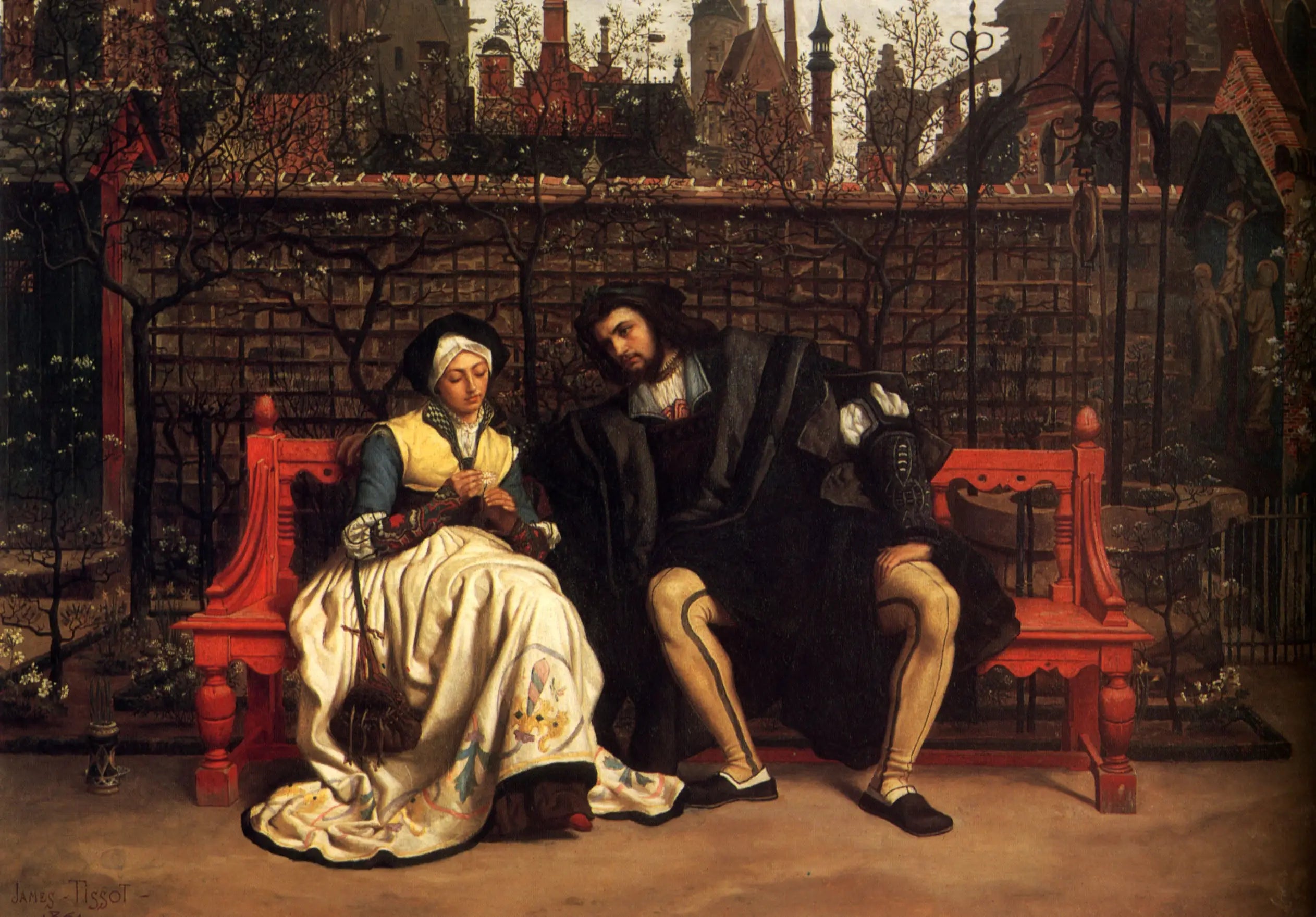 Rencontre de Faust et de Marguerite - James Tissot - Alpha Reproduction