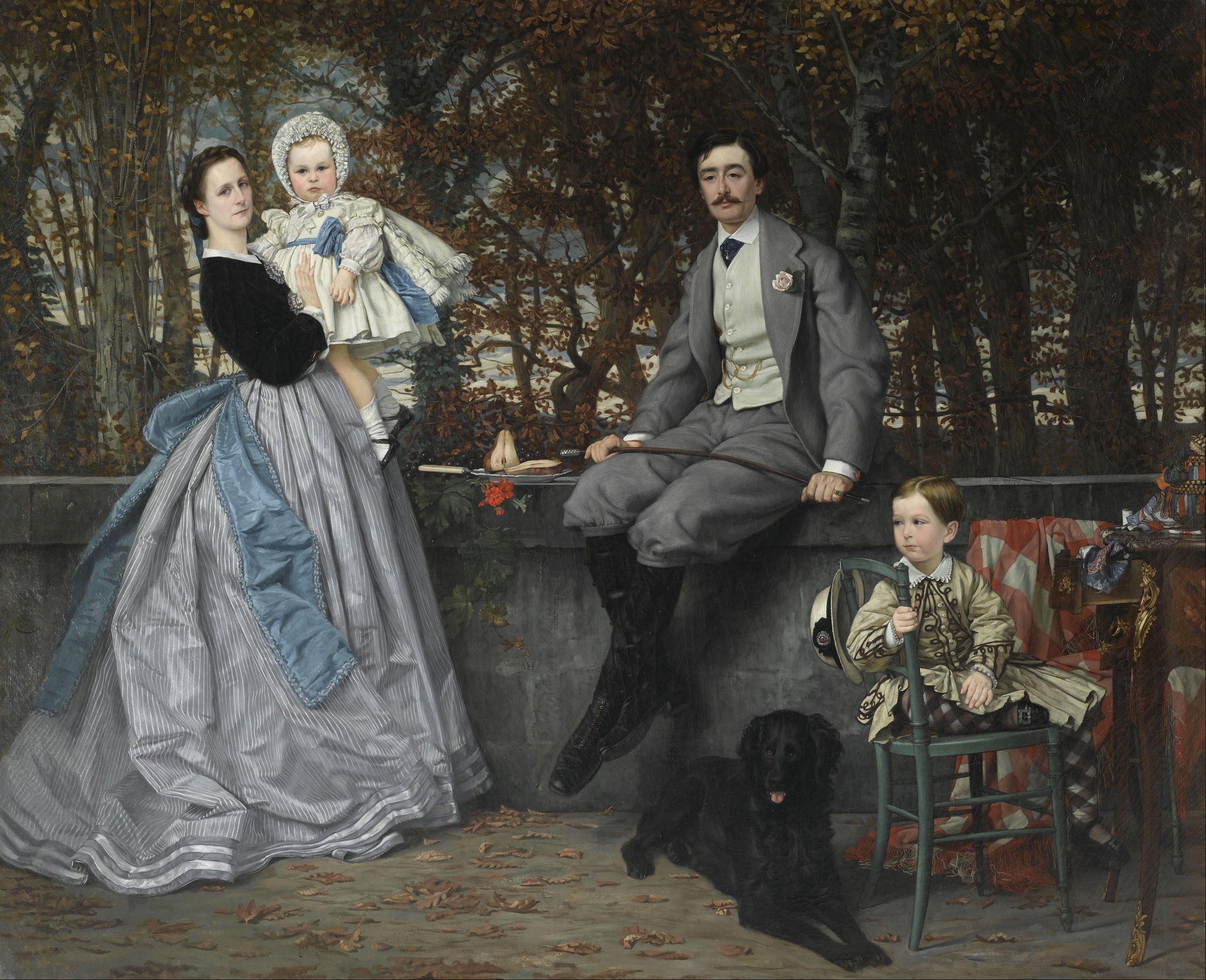 Portrait du marquis et de la marquise de Miramon et de leurs enfants - James Tissot