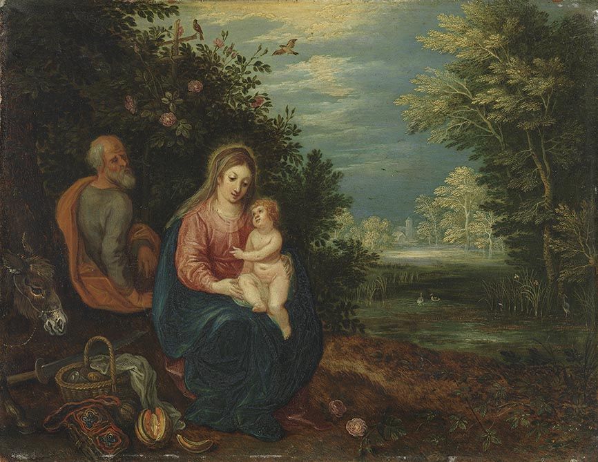 Ruhe auf der Flucht nach Ägypten - Jan Brueghel l’Ancien