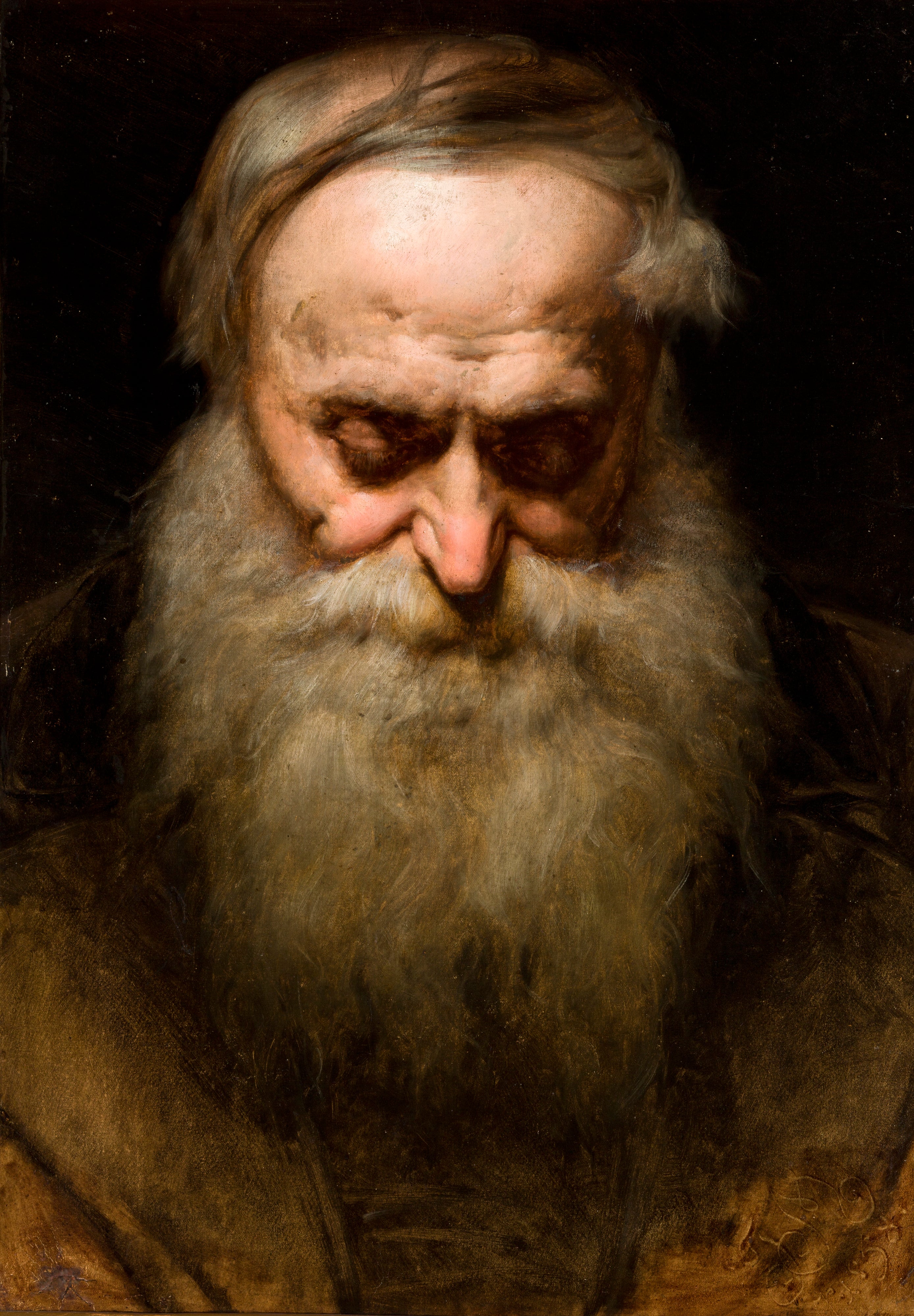 Tête d'un vieil homme à la barbe grise - Jan Matejko