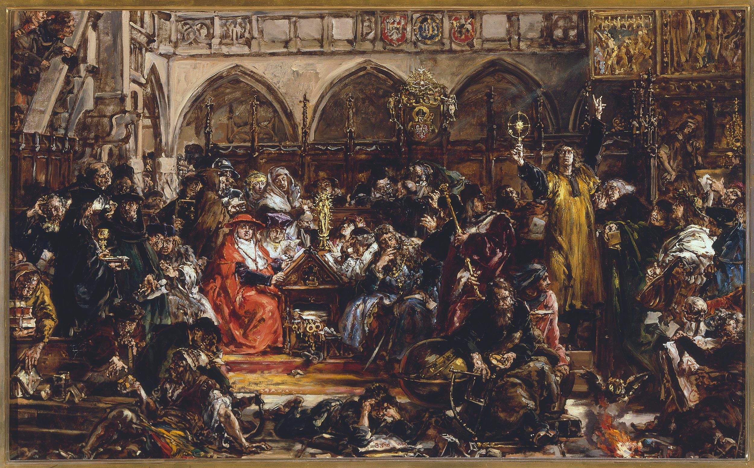 Influence de l'université sur le pays, d'après la série « Histoire de la civilisation en Pologne » - Jan Matejko