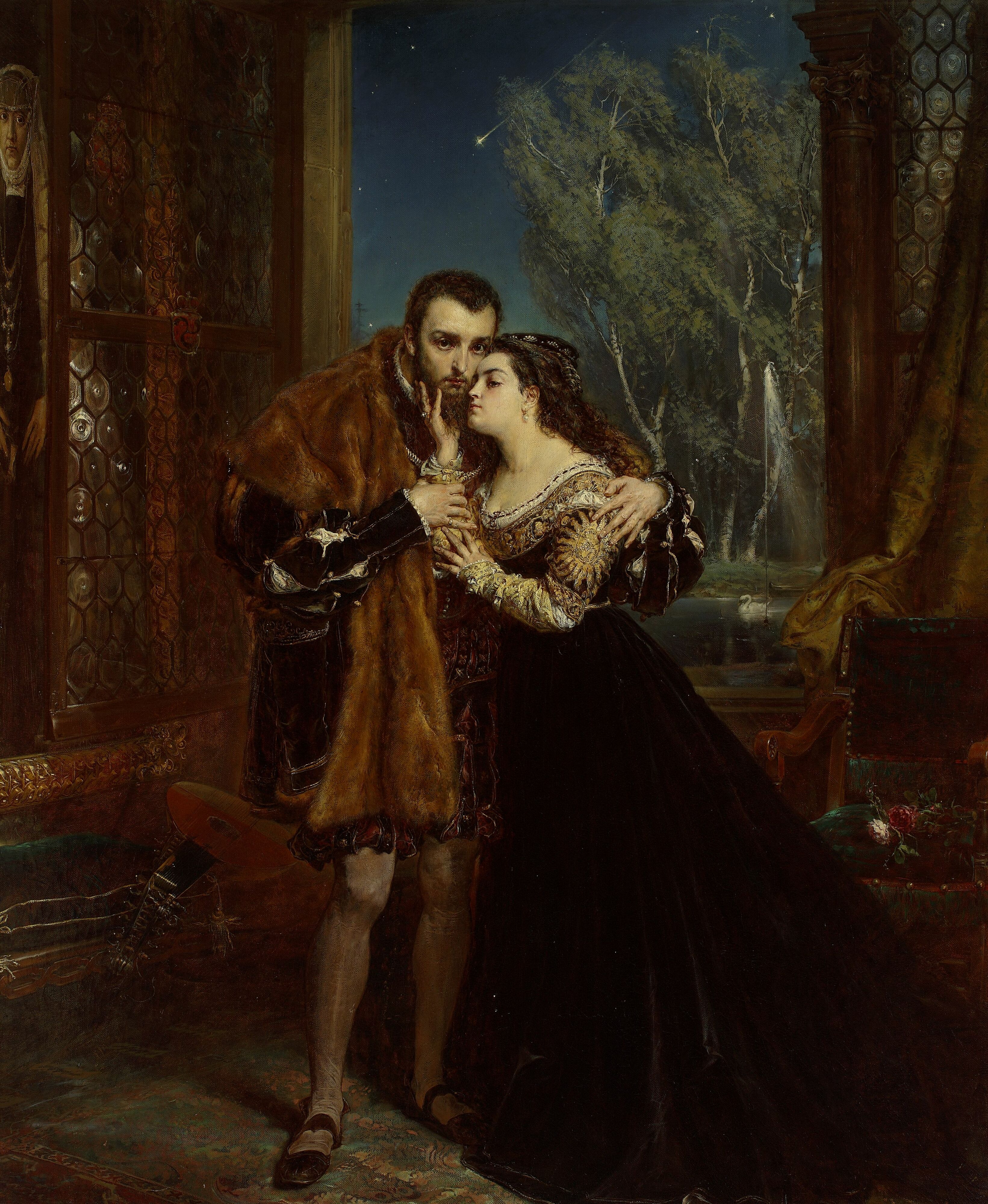 Sigismond Auguste et Barbara à la cour de Radziwiłł à Vilnius - Jan Matejko