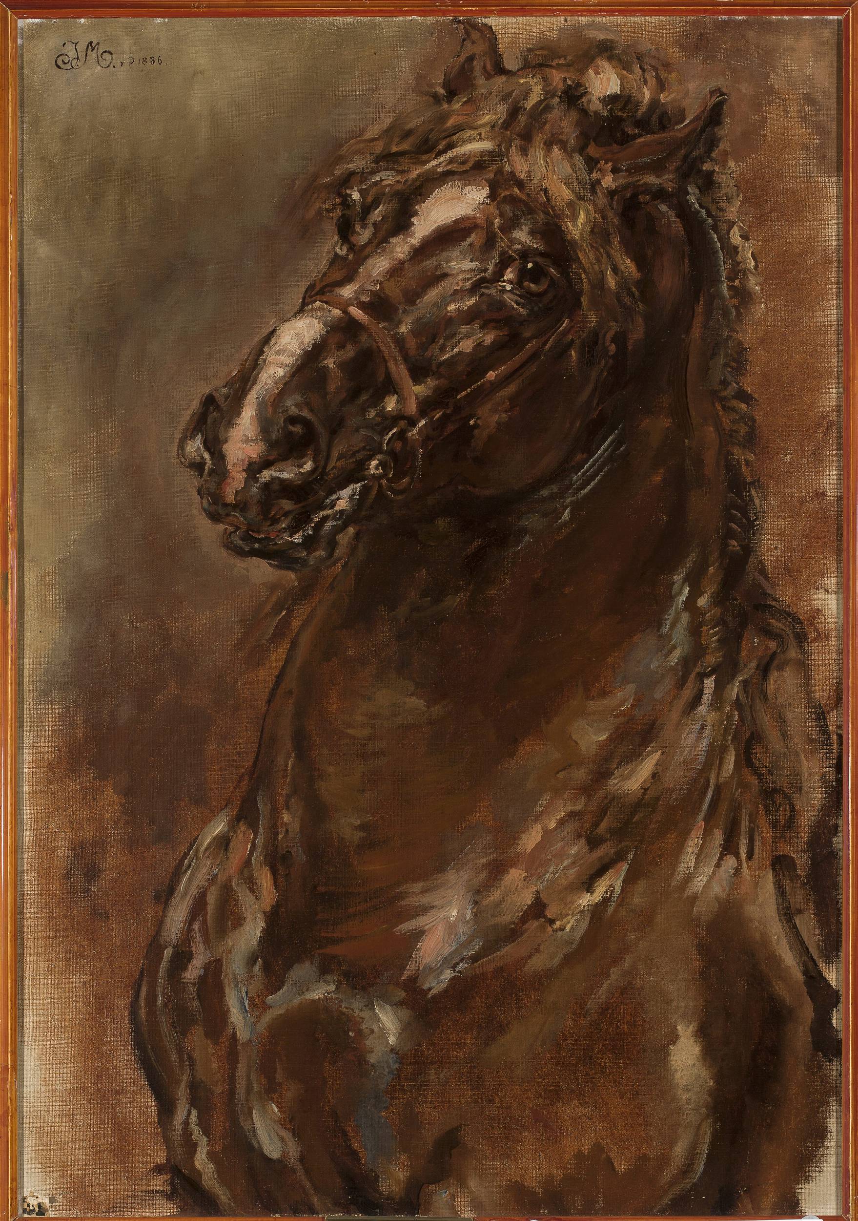 Étude de tête de cheval pour « La Pucelle d'Orléans » - Jan Matejko