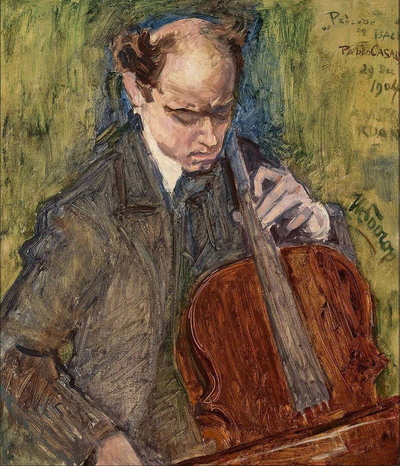 Pablo Casals keman çalarken - Jan Toorop
