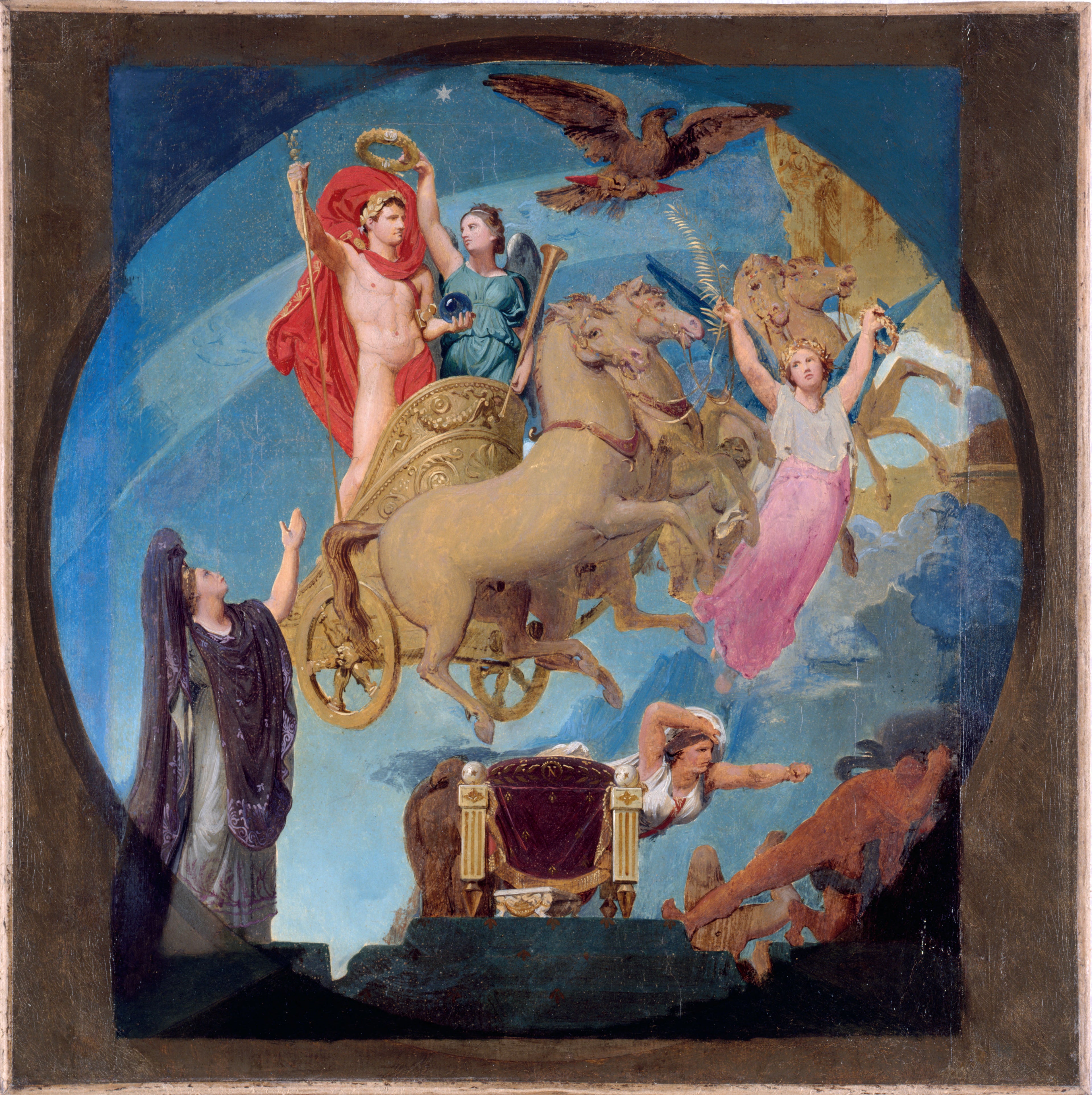 Paris Belediye Binası için Taslak: Napolyon I'in Apotezi - Jean-Auguste-Dominique Ingres