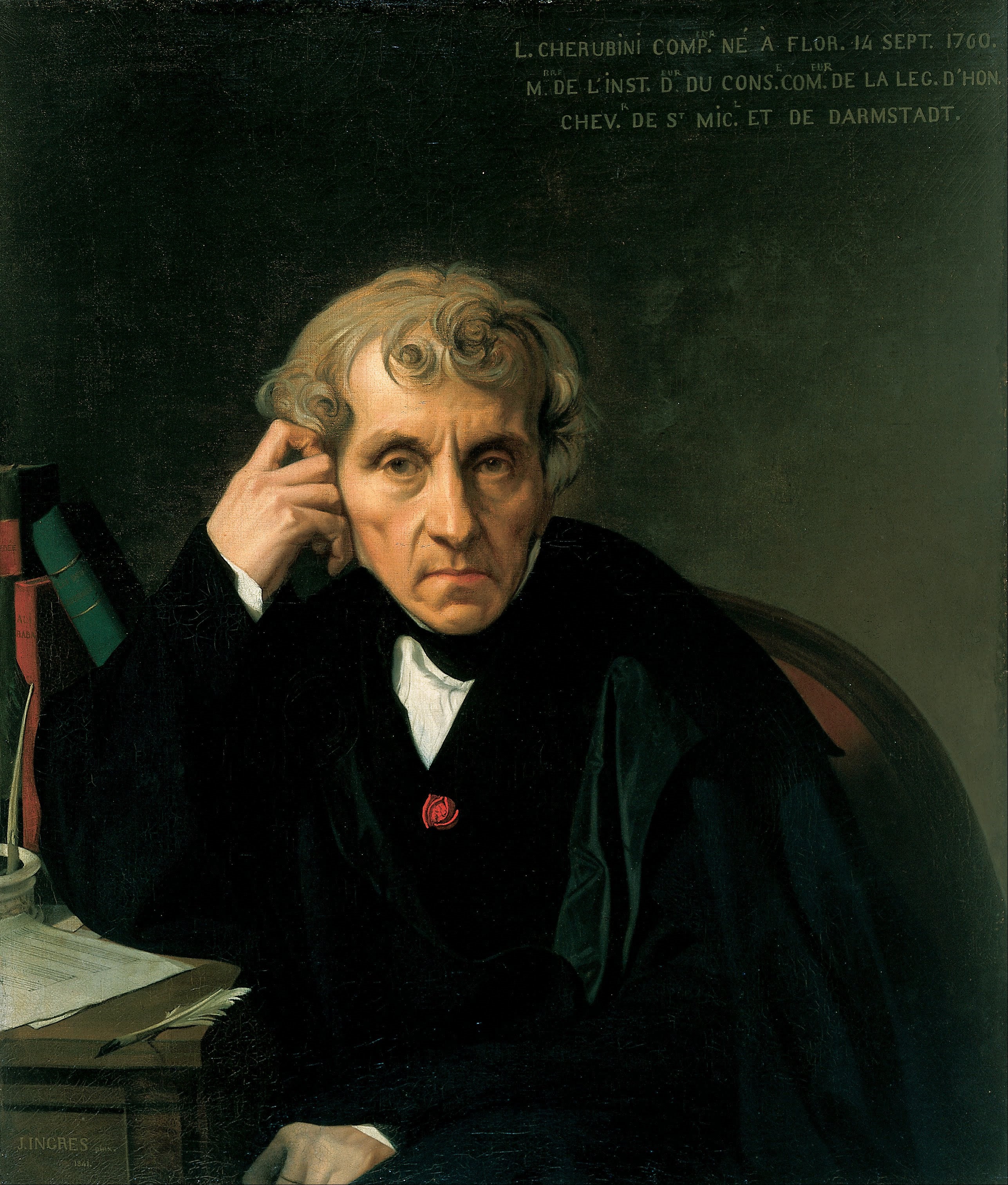 Luigi Cherubini Portresi - Jean-Auguste-Dominique Ingres