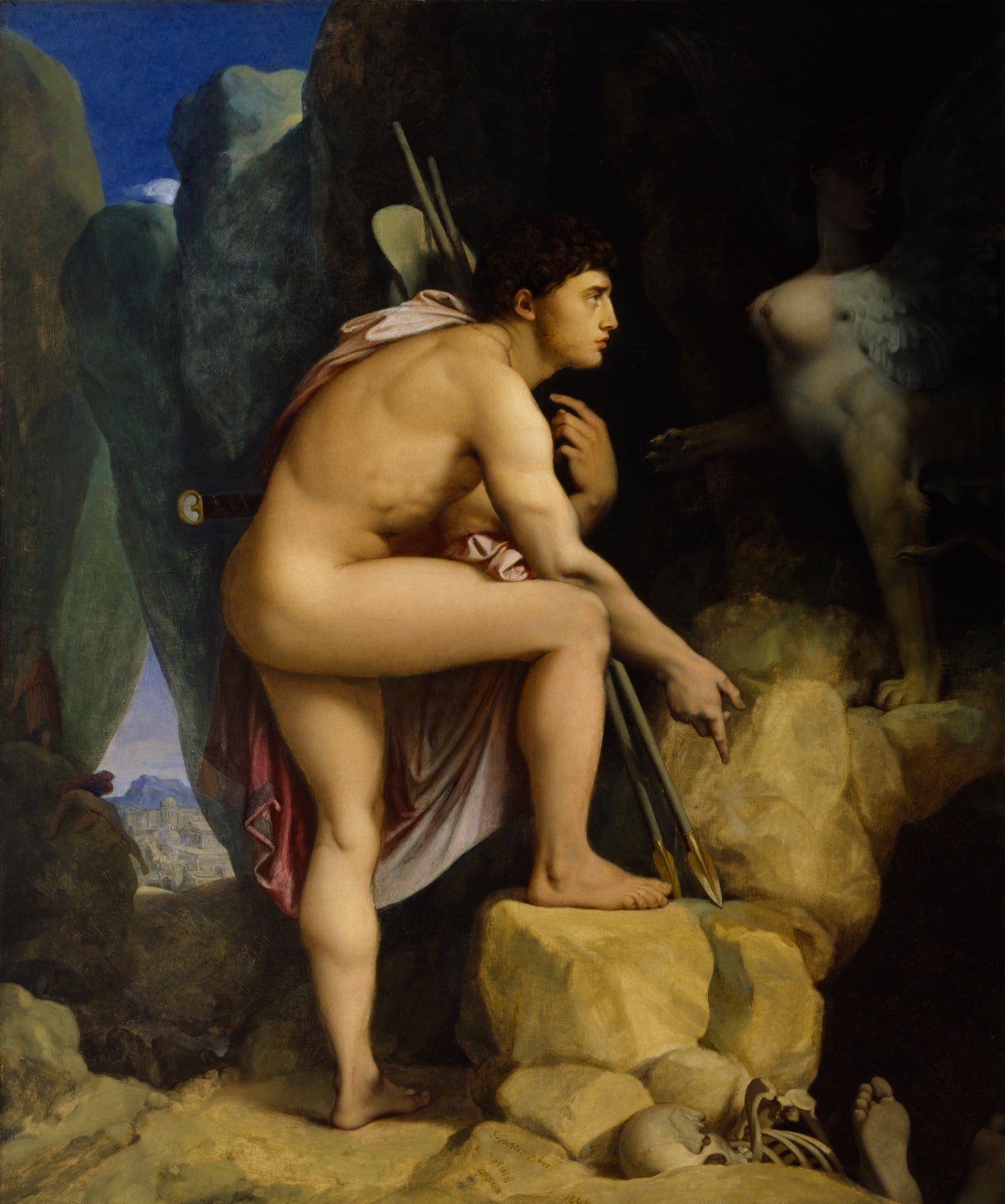 Oidipus ve Sfenks - Jean-Auguste-Dominique Ingres
