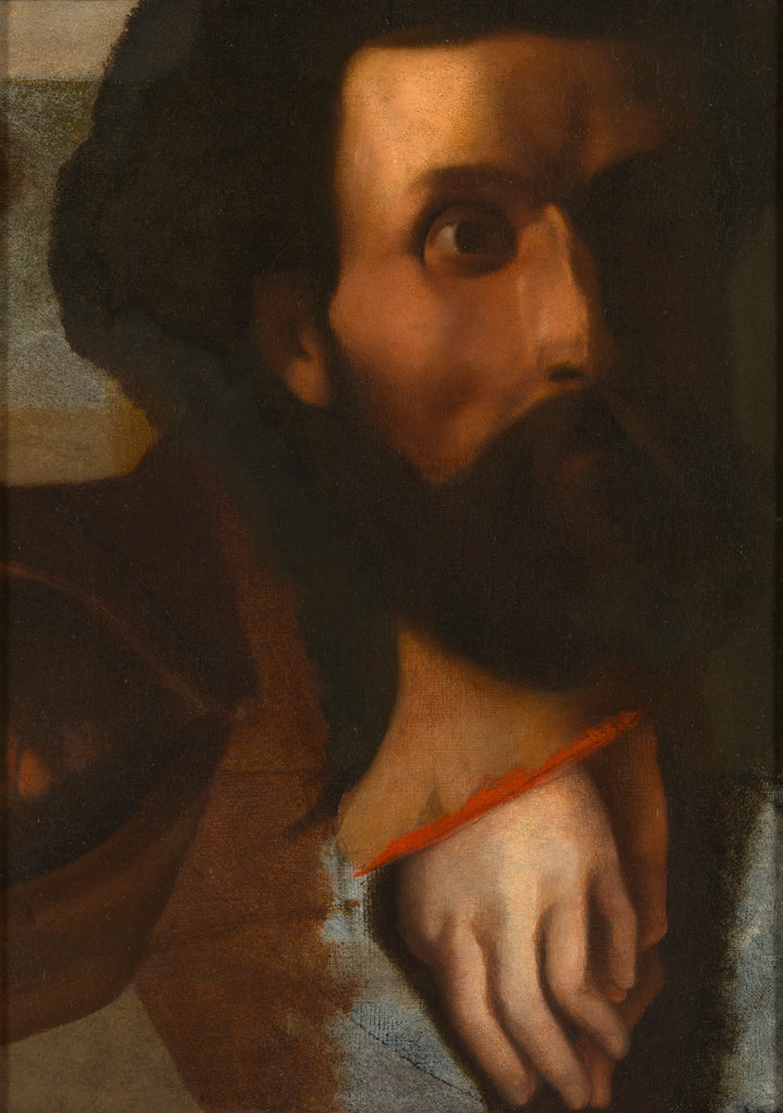 Bir Adam Başının Çalışmaları, Saint Jean'ın elleriyle Mesih'in Saint Pierre'ye cennet anahtarlarını sunması ve Kapuçin keşişinin kapüşonlu hali - Jean-Auguste-Dominique Ingres