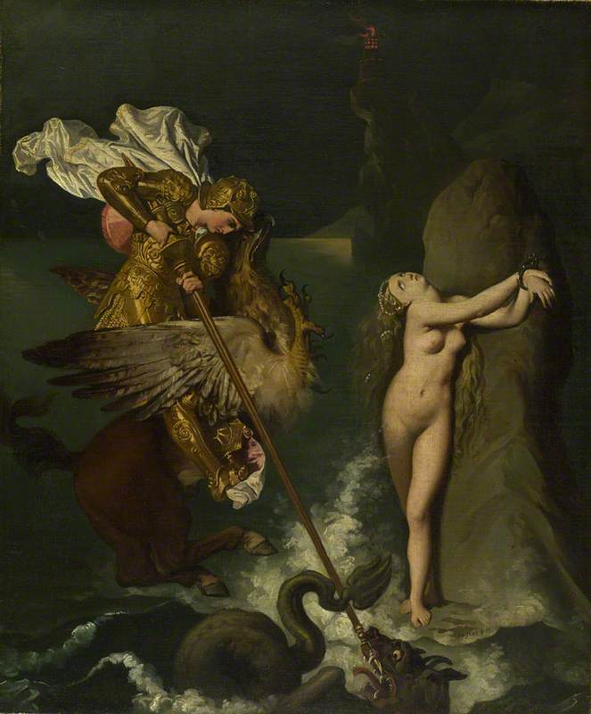 Roger'in Angélique'i Kurtarması - Jean-Auguste-Dominique Ingres